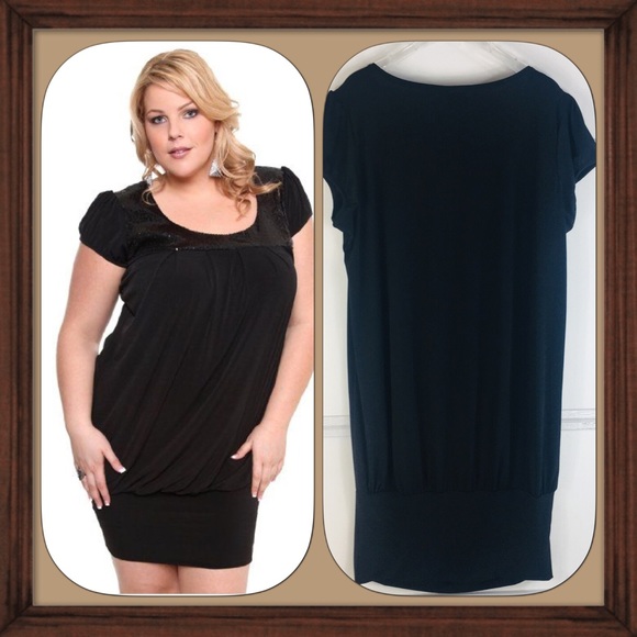 torrid Dresses & Skirts - Torrid Black Sequin Design Night Out Mini Dress